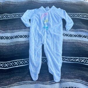 VTG TEDDY BEARS PASTEL POLKA DOT BOW PAJAMAS BABY SIZE 6 MONTHS